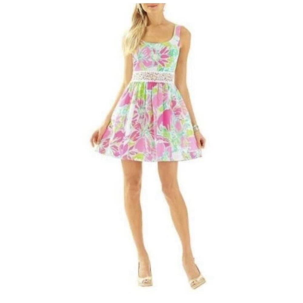 Lilly Pulitzer in Don't Give A Cluck Sleeveless Mini Rosemarie Dress Size‎ 00